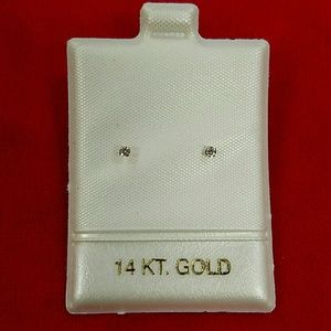14 kt gold earrings
